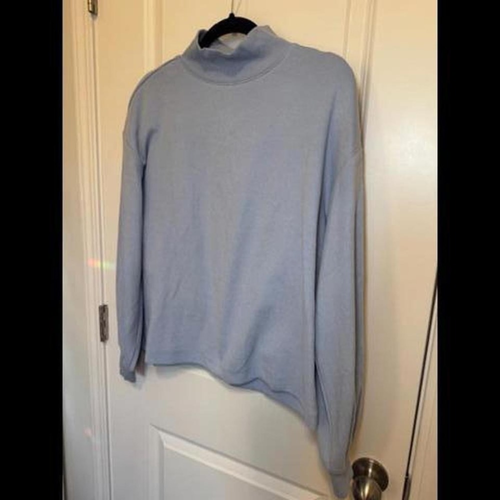 Loft - Mock Neck Balloon Sleeve Top - Picture 2 of 4